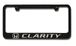 Honda Clarity Engraved License Plate Frame