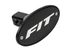 Honda Fit Black Hitch Cover - Silver Logo