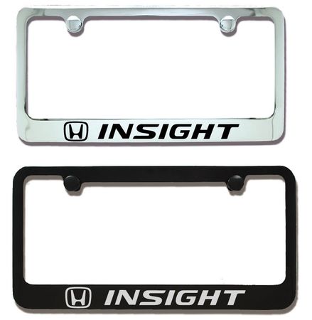 Honda Insight Engraved License Plate Frame