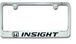 Honda Insight Engraved License Plate Frame