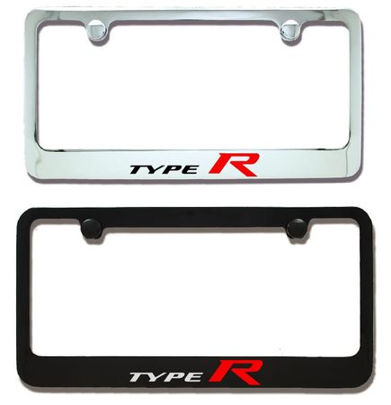 Honda Type R Engraved License Plate Frame