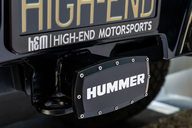 HUMMER Engraved Billet Hitch Receiver Cover - Choose Colors