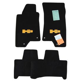Hummer H3 Floor Mats (Yellow) - Premium Upgrade