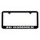 Hummer H3 Satin-Black License Plate Frame Silver