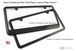 Hummer H3 Satin-Black License Plate Frame Silver