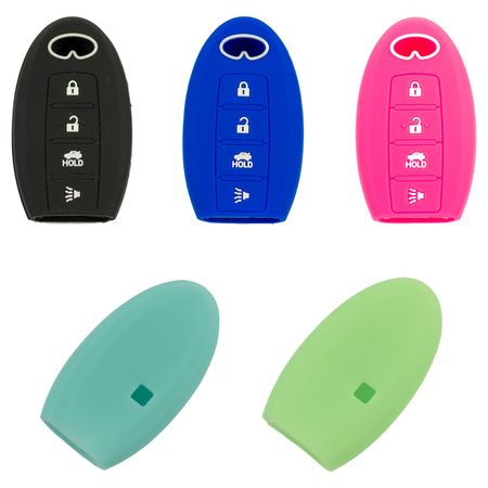 Pair (2), Infiniti FX35 FX37 FX50 Solid Silicone Rubber Remote Cover 2010-2013