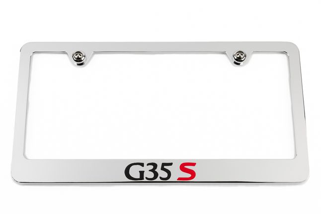 Infiniti G35S G35 Sport Chrome License Plate Frame
