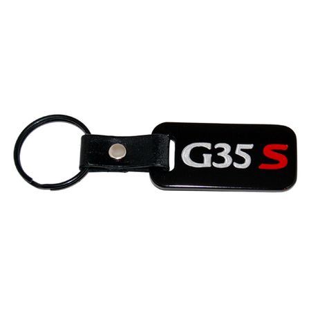 Infiniti G35S Sport Black Leather Strap Key Chain / Fob