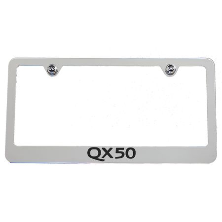 Infiniti QX50 Chrome License Plate Frame - Engraved