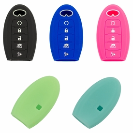 Pair (2), Infiniti QX60 Silicone Rubber Remote Cover 2016 - 2018 w/remote start