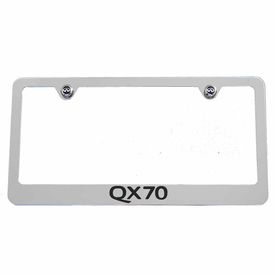 Infiniti QX70 Chrome License Plate Frame - Engraved