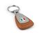 Italian Flag Leather Teardrop Key Chain Fob