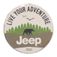 Jeep Adventure Bear Embossed Tin Decorative Sign - Toolbox Refrigerator Magnet