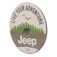 Jeep Adventure Bear Embossed Tin Decorative Sign - Toolbox Refrigerator Magnet