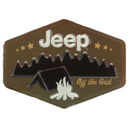 Jeep Camping Embossed Tin Decorative Sign - Toolbox Refrigerator Magnet