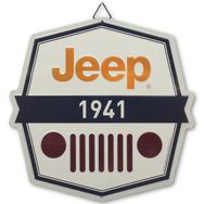 Jeep Classic 1941 Grille Embossed Tin Decorative Sign - 12 Inch