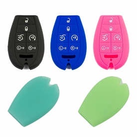 Pair, Jeep Commander Solid  Silcone Rubber Remote Cover 2008- 2012
