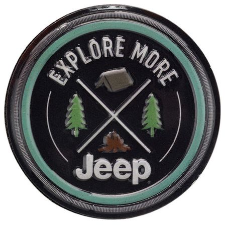 Jeep Explore Embossed Tin Decorative Sign - Toolbox Refrigerator Magnet