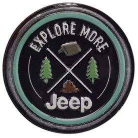 Jeep Explore Embossed Tin Decorative Sign - Toolbox Refrigerator Magnet