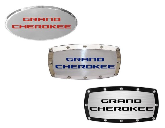 Jeep Grand Cherokee Billet Engraved Receiver Hitch Cover