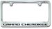 Jeep Grand Cherokee Engraved License Plate Frame