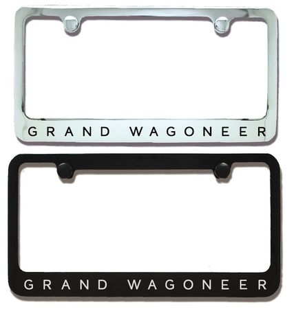 Jeep Grand Wagoneer Engraved License Plate Frame
