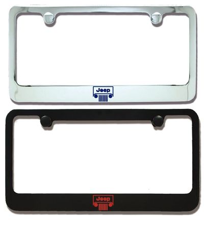 Jeep Grille Engraved License Plate Frame