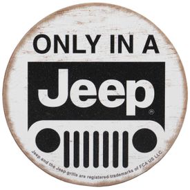 Jeep Grille Wood Decorative Sign - Toolbox Refrigerator Magnet
