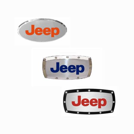 JEEP Logo Engraved Billet Hitch Receiver Cover