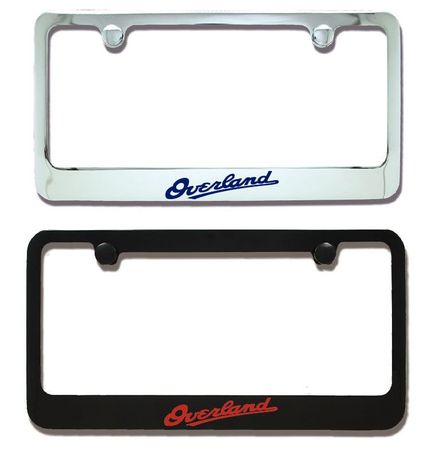 Jeep Overland Engraved License Plate Frame