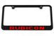 JEEP Rubicon Engraved License Plate Frame