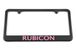 Jeep Rubicon Satin Black License Plate Frame - Yellow