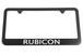 Jeep Rubicon Satin Black License Plate Frame - Yellow