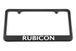 Jeep Rubicon Satin Black License Plate Frame - Yellow