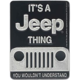 Jeep Thing Grille Embossed Tin Decorative Sign - Toolbox Refrigerator Magnet