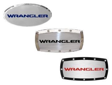 Jeep Wrangler Billet Engraved Receiver Hitch Cover