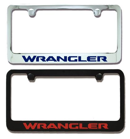 Jeep Wrangler Engraved License Plate Frame