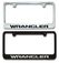 Jeep Wrangler Engraved License Plate Frame
