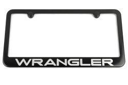 Jeep Wrangler Satin Black License Plate Frame