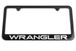 Jeep Wrangler Satin Black License Plate Frame