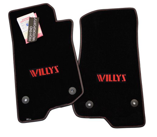 Jeep Wrangler Willys Floor Mats - Premium Upgrade