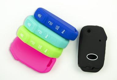 Pair (2),  Kia K5 Solid Silicone Rubber Remote Keyless Cover 2020 - 2023 with Flip Key