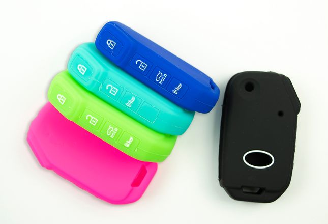 Pair, Kia Sportage Solid Silicone Rubber Remote Keyless Cover 2021 2022 2023 with  Flip Key