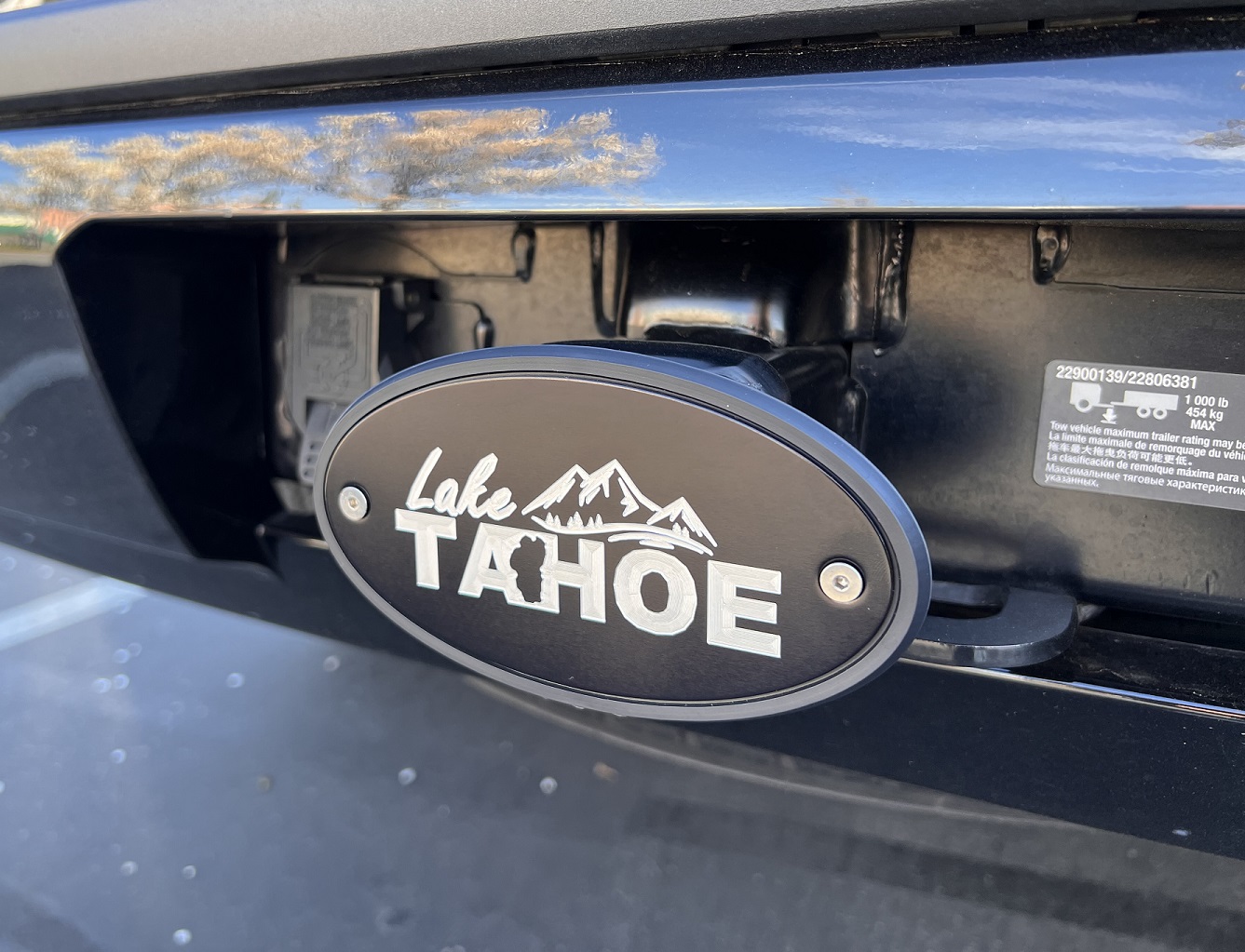 Lake Tahoe Receiver Hitch Cover