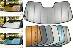 thumbnail image 2 of Custom Fit Sunshade For Lexus RC350 - Easy Fold Pivot System, Reflective Satin Silver 2 of 13