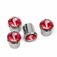 Cobra Snake Tire Valve Caps - Real Chrome Plated or Black Finish