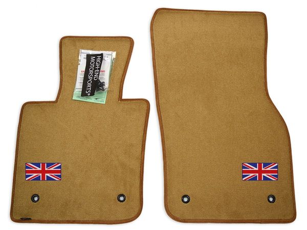 Mini Cooper Custom Floor Mats - British Logo - Premium Upgrade