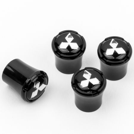 Mitsubishi Black Valve Caps