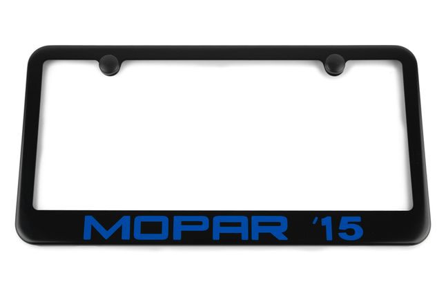 Mopar 15 Satin-Black License Plate Frame