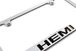 Mopar HEMI Engraved License Plate Frame - Choose Colors